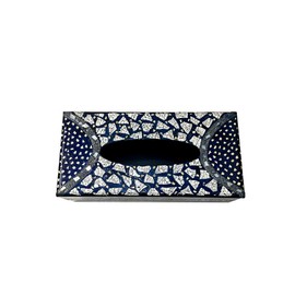 MadeTerraS Mother of Pearl Rectangle Tissue Box Holder Handmade 5.12x10.63x3.94