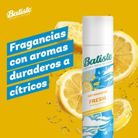 Batiste Shampoo en Seco Fresh 200 ml. Refresca el Pelo Sin Usar Agua, Absorbe el Exceso de Grasa de la Raíz, Brinda Volumen y Textura, Neutraliza Olor