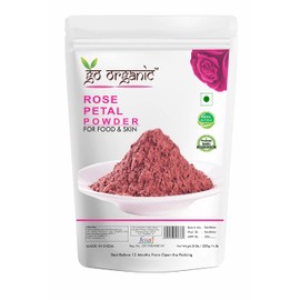 Go Organic Export Quality Rose Petal Powder for skin and food (227)