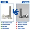 50 Pcs 1/4-20 x 1 Flat Head Socket Cap Screws