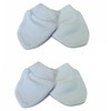 Newborn 2 Pairs of Scratch Mitts/Mittens - 100% Cotton Baby