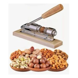 Cascanueces Mecánico De Acero Para Abrir Nueces Quebrador Plateado