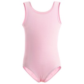 Magic Town Unisex-Child Toddler Leotard Gymnastics Tank Top (2-4,Pink)