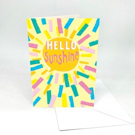 Recordable A5 Audio Cards. Hello Sunshine Cover - AS2217. 30 second audio. Pulley activated. Immediate dispatch