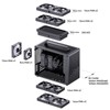 JONSBO/JONSPLUS Z20 Mesh Black Micro-ATX Mini Tower PC Case,with Detachable