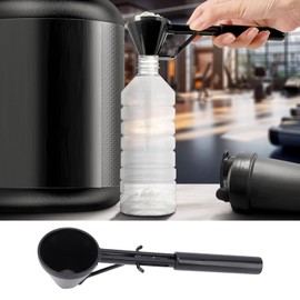 Kaffeeschoten Füllung Scoop Trichter Wiederverwendbares Kaffee Schaufel mit Trichter für Gemahlene Kaffeeproteinpulver Multifunktionales ABS -Material Kompaktes Design