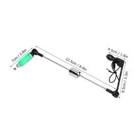 Fishing Bite Alarm Swinger Tackle Bite Indicator Alarms Carp Coils Drop Off Swinger Alarms Accessories with Light (Green)