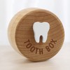 Tooth Fairy Box 3D Carved Wooden Box Souvenir Dropped Tooth