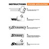 STAUN Staun Tyre Deflators Vinyl Decal (Orange)