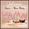 Vintacicle Pink Square Wine Glasses Set of 6, Elegant Ribbed