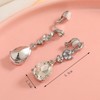 Clip on Earrings for Women Silver Wedding Bridal Earrings Cubic
