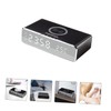 ULTECHNOVO 1set Wireless Charging Dock Alarm Clock for Smartphones and