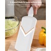 Kitchen Mandoline Vegetable Slicer, Potato Veg Slicer with Cleaning Brush,