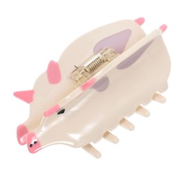 Baluue Pig Clip Cute Animal Design Hair Clip for Women Acetate Material for Hair Types Adds Fun and Whimsy to Hairstyles