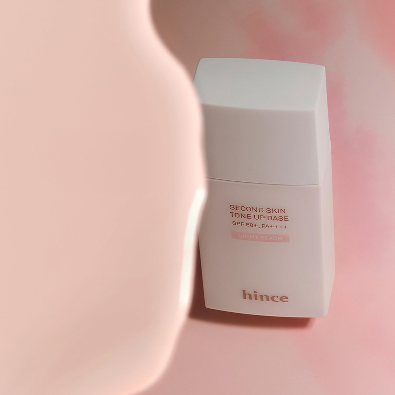 hince Second Skin Tone Up Base (Light Peach) [Genuine]