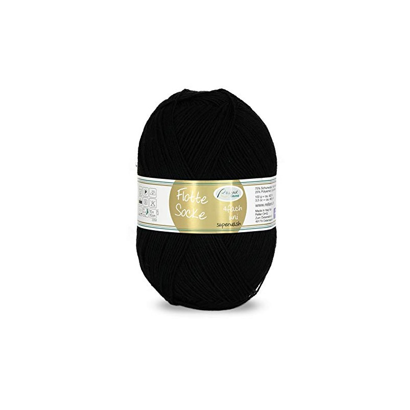 Rellana Flotte Sock Plain 100 Size 4-Ply Sock Wool, 75%