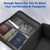 Fireproof Document Box with Lock, Waterproof File Safe Box Anti-Static