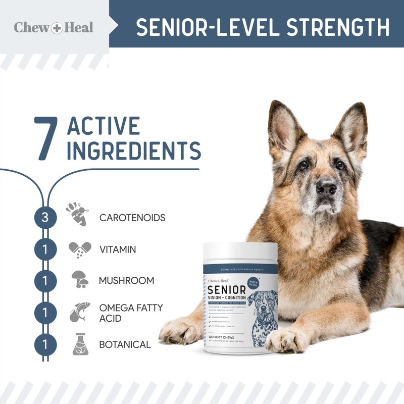 Chew + Heal Labs Senior Dog Vision and Cognition Chews