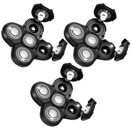 Replacement Heads Compatible with Telfun Bald Shavers for Men,3 Pack.