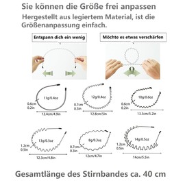 KAQILE Pack of 3 Hair Bands for Men Women, Headbands Beauty Care, Unisex, Black, Wavy, Outdoor Sports, for Men, Headband, Hoop Clips, Non-Slip Elastic Headband (Pack of 3) A)