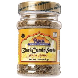 Rani Black Cumin Seeds (Kala Jeera/Bunium bulbocastanum) 3oz (85g) Natural ~ Gluten Friendly | NON-GMO | Vegan | Indian Origin