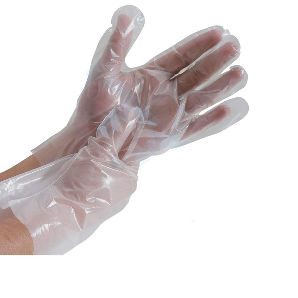 DENCO DISTRIBUTING, INC. Poly Shield Gloves - TPE - Latex & Powder Free - 2mil - Disposable - Clear - Case of 1000 - 10 Boxes (Extra Large)
