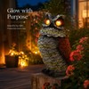 Solar Owl Garden Statue for Outdoor Décor – Plastic Rotating