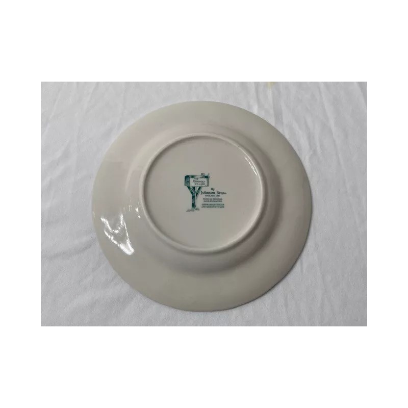 Johnson Brothers set 4 Friendly Village 7 3/4"w desert plates