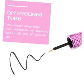 Outanaya 4pcs Mermaid Shape Lip Balm Tube Creative DIY Lip Gloss Containers for Cosmetics Lightweight Portable for Makeup Crafts and Travel