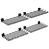 FOFARY 4 Pack Slatwall Shelves 24X12 Inch, Slatwall Accessories Heavy