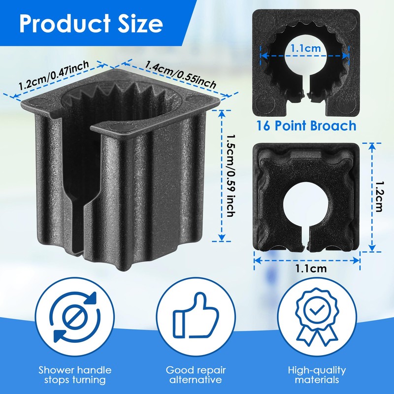 Dreyoo 10 Pcs Shower Faucet Handle Insert Compatible with Kohler,