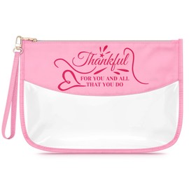 Sfodiary Thank You Gifts for Women Makeup Bag Appreciation Gifts for Coworkers Leader Boss Lady Cosmetic Bag Inspirational Christmas Birthday Farewell Retirement for Teacher Nurse Zipper Travel Pouch