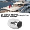 Flagpole Base Stainless Steel Cylindrical Thickened Mirror Polishing Boat Flag