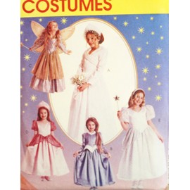 OOP McCall's Costume Pattern 8332. Girls Size 7 Storybook Costumes: Princess; Angel; Fairy Godmother; Etc