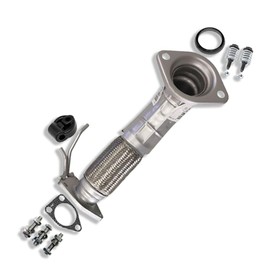 Northeastern Exhaust | Stainless Steel Front Flex Pipe Compatible for Honda Accord 2008-2012 2.4L | Automatic Transmission | Free Gaskets, Hanger, Spring Bolt Kit and Bolts and Nuts Included