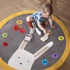 Carpet Spots Markers with Number Alphabet, 60 Pcs 4 inches