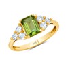 MAX + STONE Solid 10K Yellow Gold Ring for Women