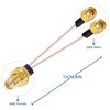 POBADY SMA Splitter Cable SMA Female to SMA Dual Male
