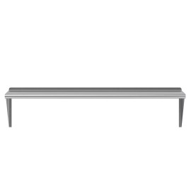 Unbranded 16" x 60" Metal Shelf | NSF Stainless Steel Wall Mount Floating Shelving