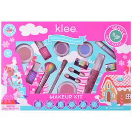 Klee Naturals Holiday Ultimate Mineral Makeup Kit. Gentle and Non-Toxic. Perfect for Kids and Tweens. Made in USA. (Glam Comes True)