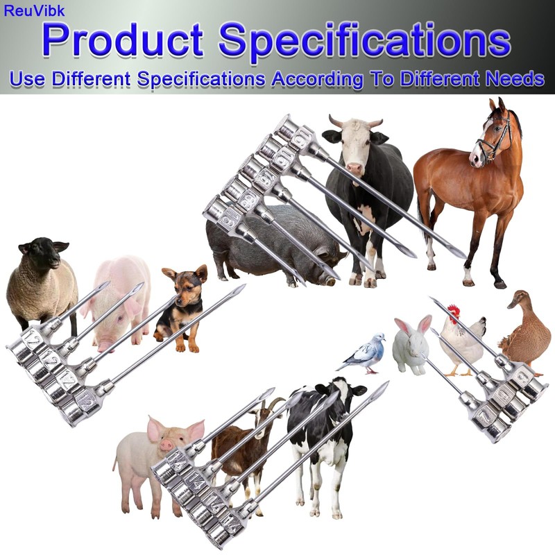 16 Gauge Veterinary Needles, Cattle Needle Poultry Injection Needles 10