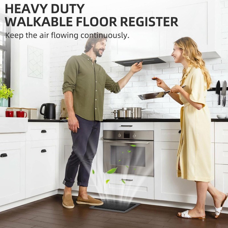 2 Pack 6x10 Floor Register Vent Covers, 2 Pack Heavy