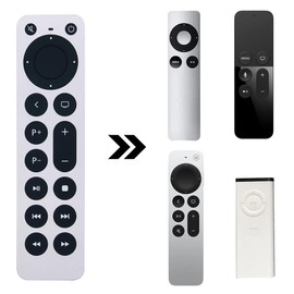 New Replacement Apple TV Remote Control for Apple tv remote 4K Gen 1 2 3 4 HD A2169 A1842 A1625 A1427 A1469 A1378 A1218 with power and TV control function