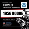 1956 Dodge Shop Manual, Sales Literature & Parts Book Kit