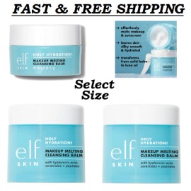 ELF e.l.f. SKIN Mini Holy Hydration! Makeup Melting Cleansing Balm, ( Select Size ), - 0.45 Oz