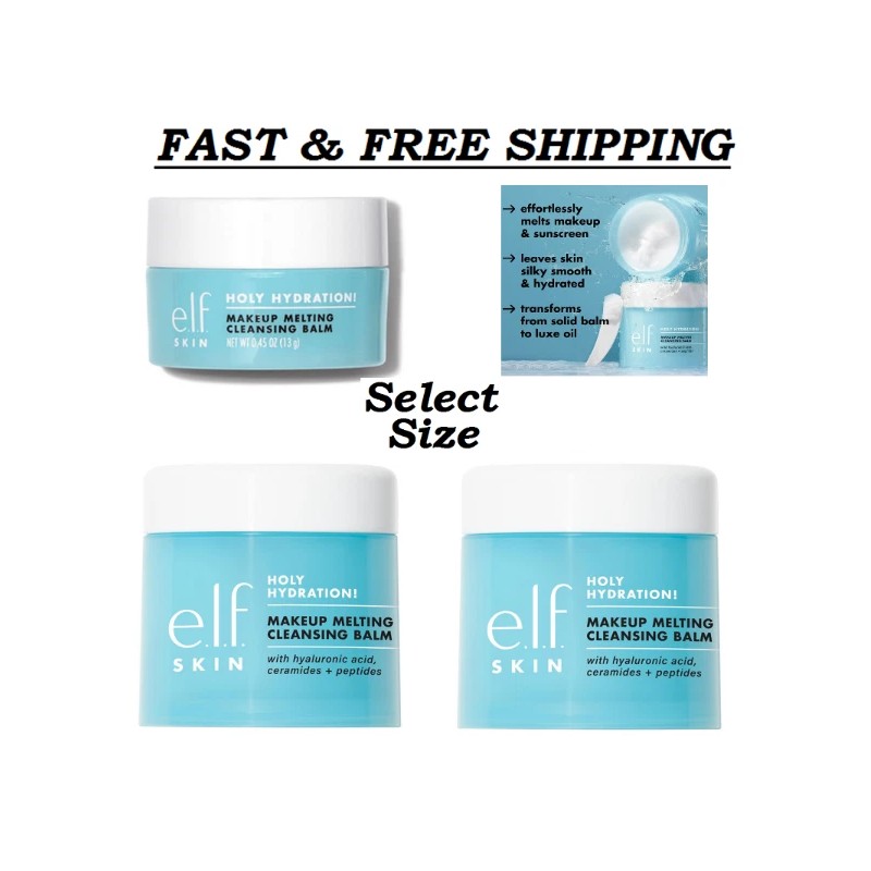 ELF e.l.f. SKIN Mini Holy Hydration! Makeup Melting Cleansing Balm,