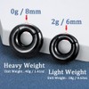 Weight 40g/1.41oz LADEMAYH Plain Round Heavy Weights for Stretched Ear