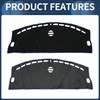 INFINAUTO Dash Cover, Center Console Non-Slip Dashboard Carpet Mat for
