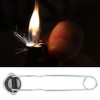 Flint Lighter, Steel Nickel Plating Round Head Acetylene Gas Lighter