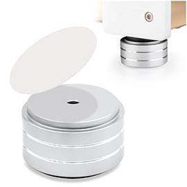Kalevel Speaker Isolation Stand Aluminum Speaker Pads HiFi AMP Stand Silver Speaker Stand Shockproof for Audio Speakers Subwoofers